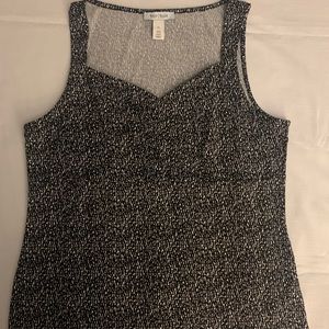 White House Black Market Career blouse tank EUC XL